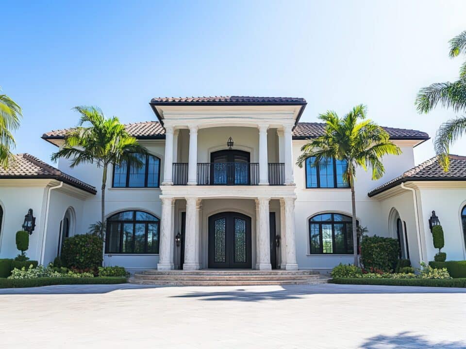 Window styles for your Florida home: Modern house with glass windows and doors.
