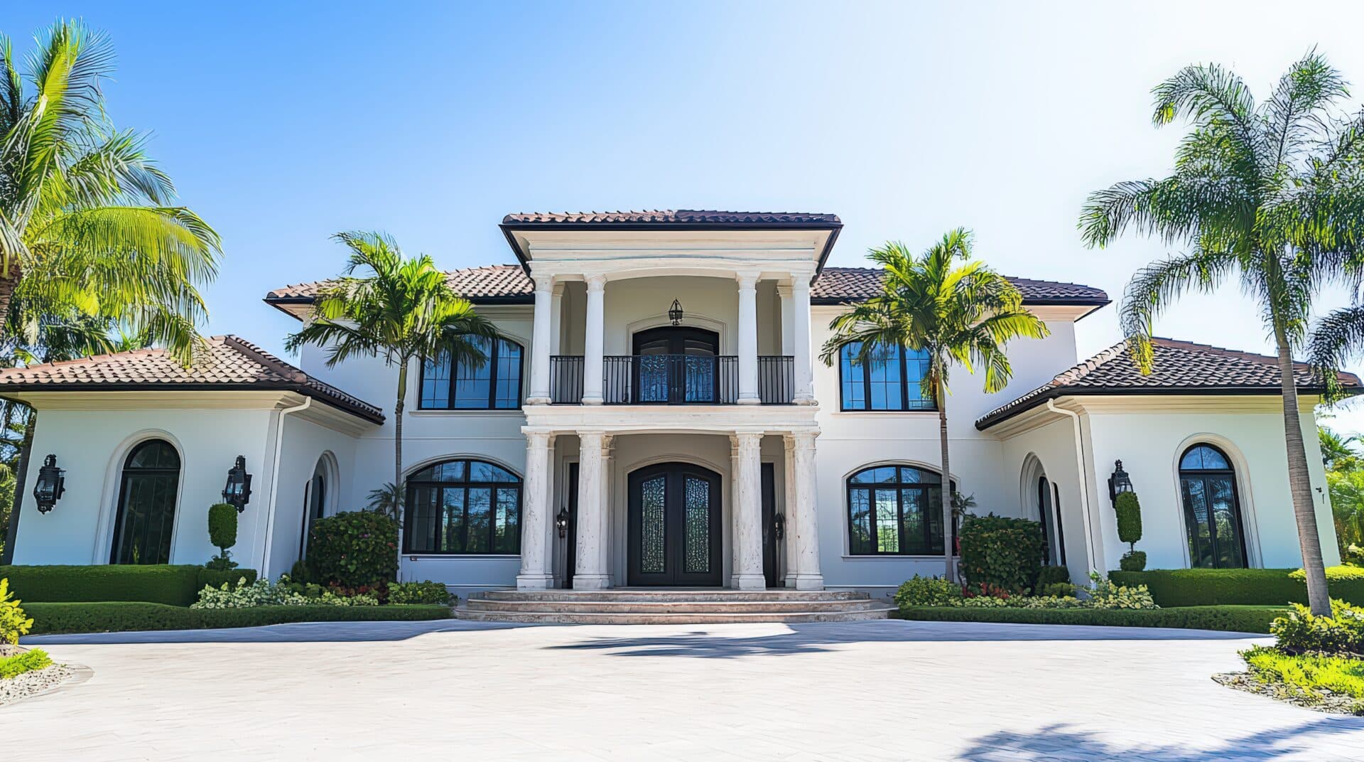 Window styles for your Florida home: Modern house with glass windows and doors.